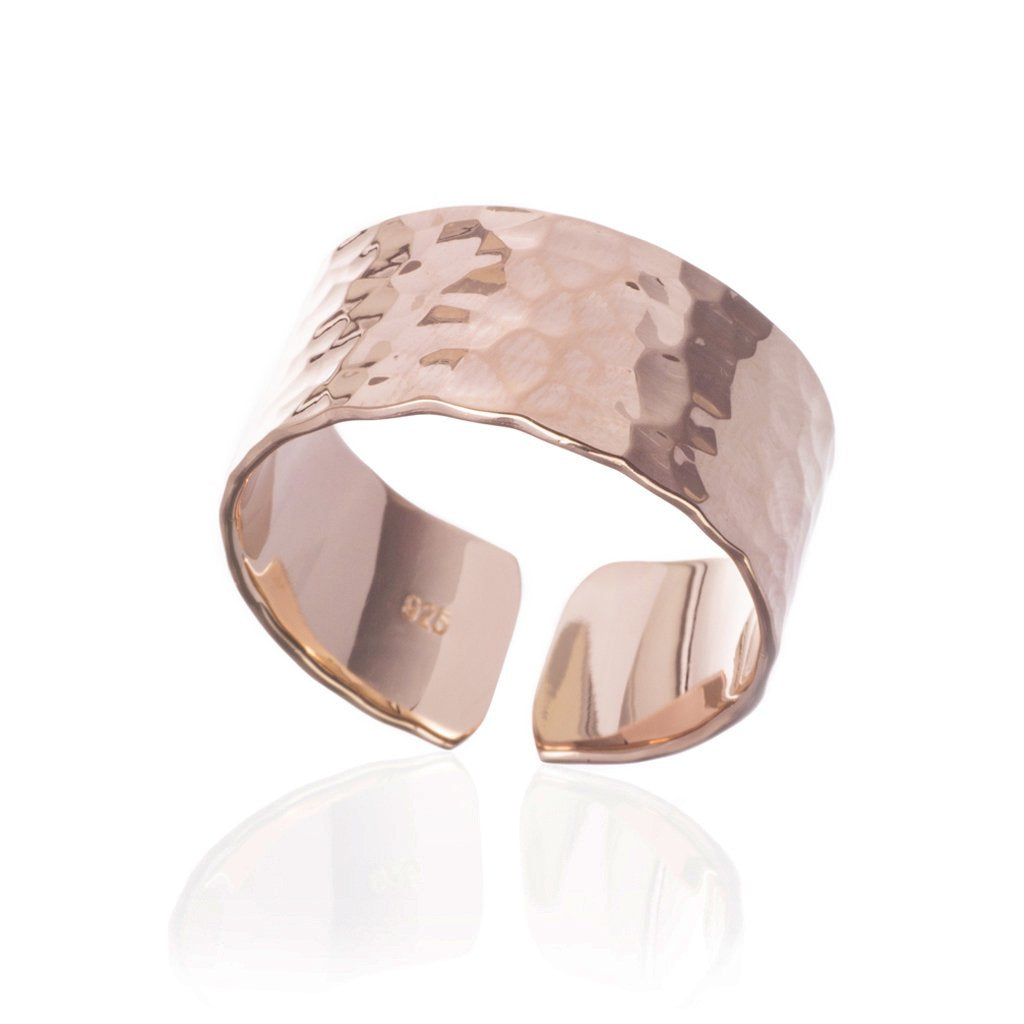  - Banded Ring, Rose Gold - Grimfrost.com