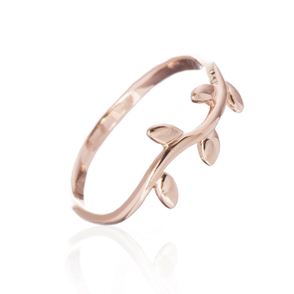  - Bjarkan Ring, Rose Gold - Grimfrost.com